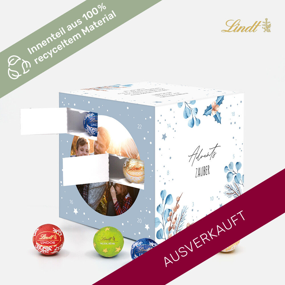 Adventskalender Lindt Cube Blue