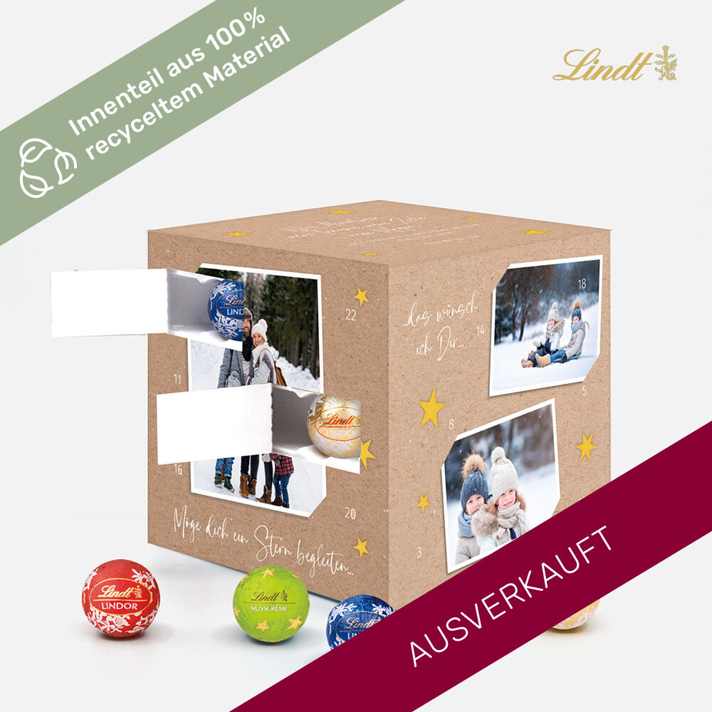 Adventskalender Lindt Cube Polaroid