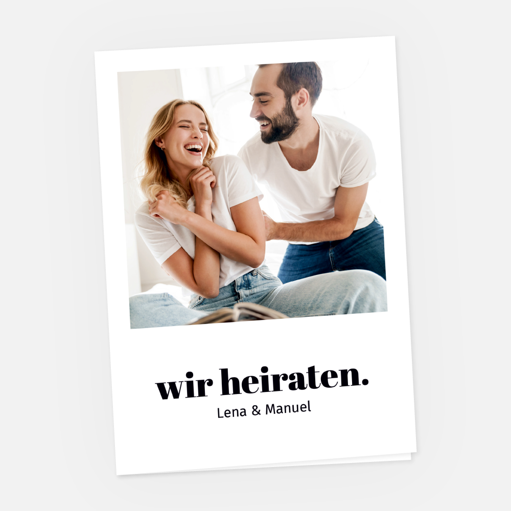 Hochzeitskarte Lena-Manuel