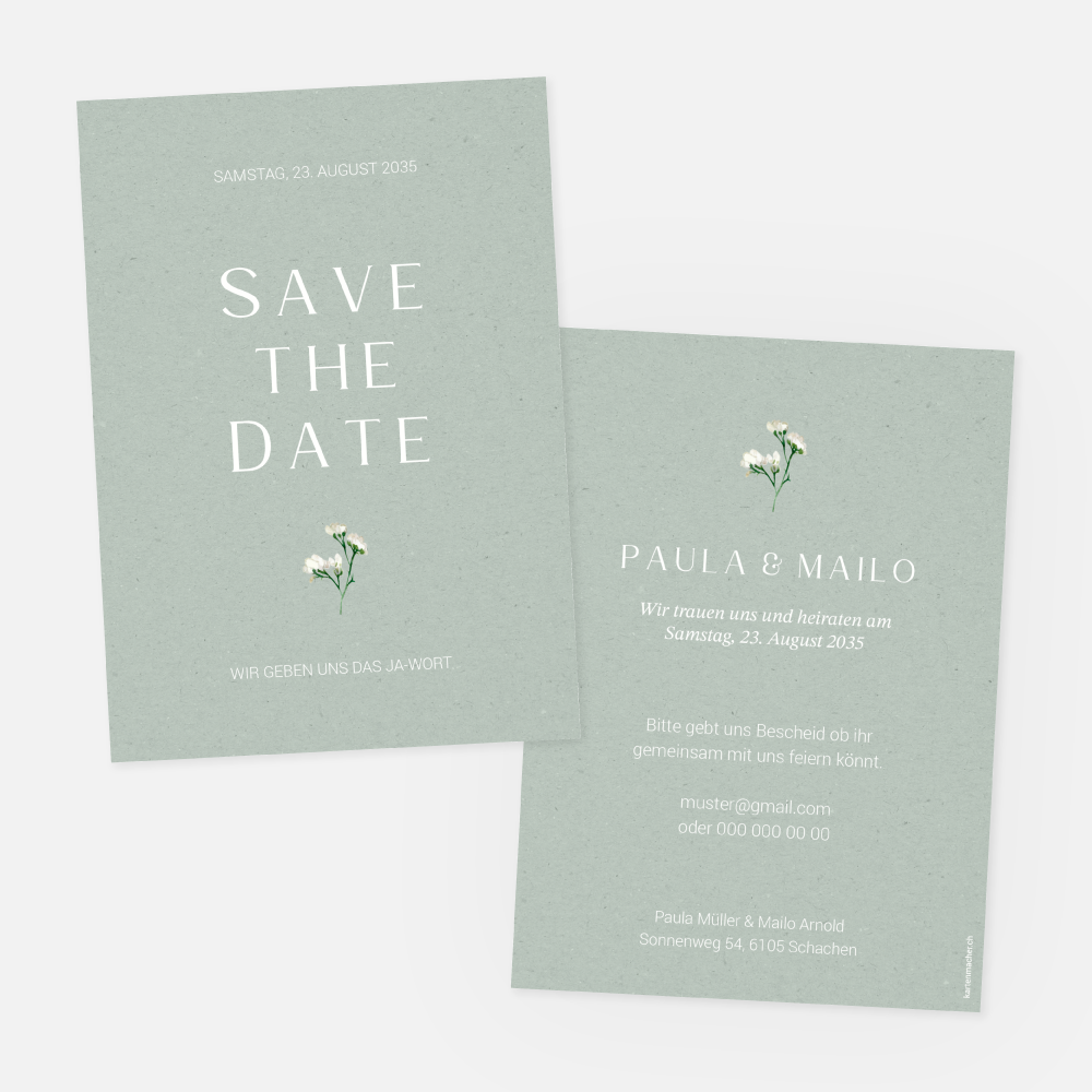 Save-the-Date Karte Paula-Mailo