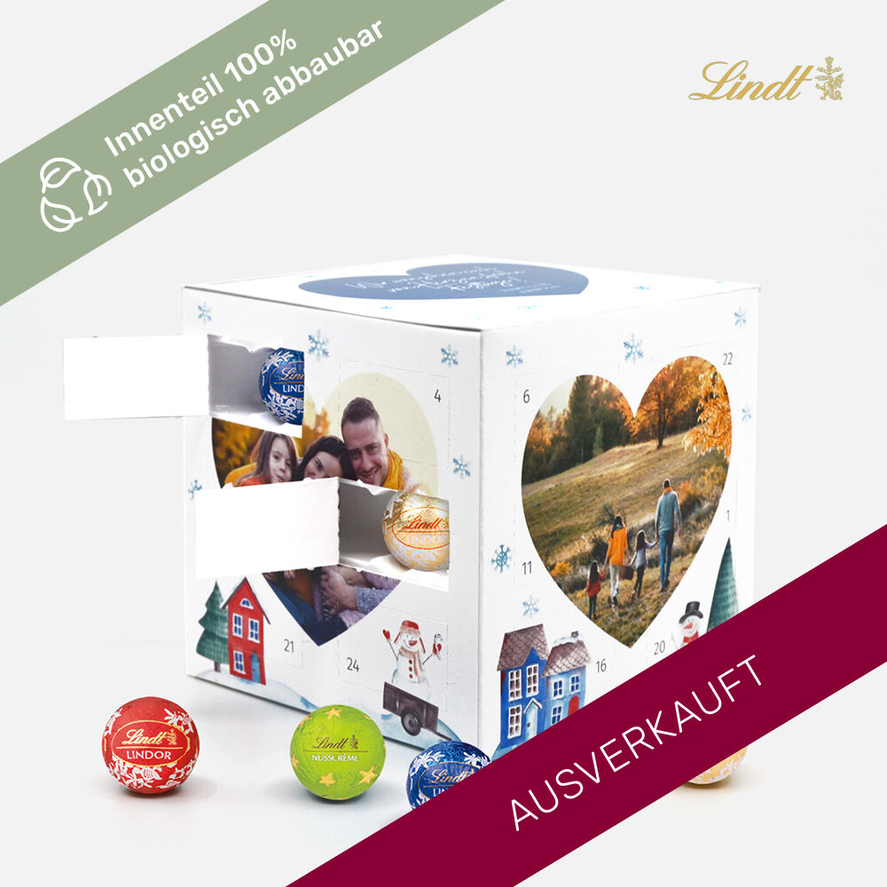 Adventskalender Lindt Cube Zuhause