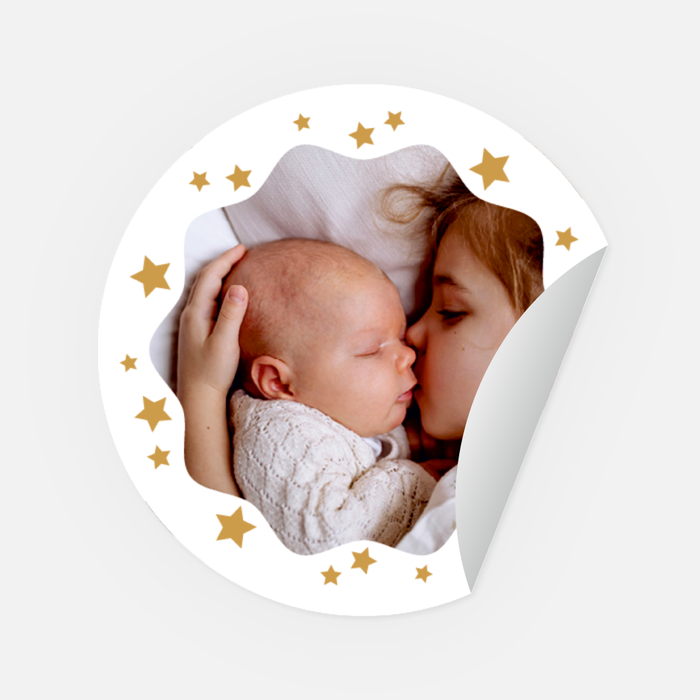 Sticker Happy-Stars rund 45