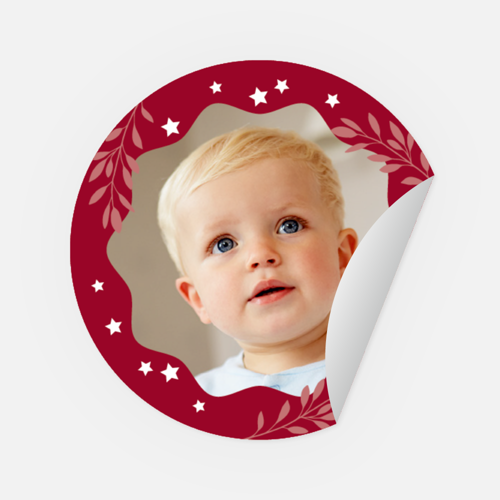 Sticker X-Mas-Waves rund 45