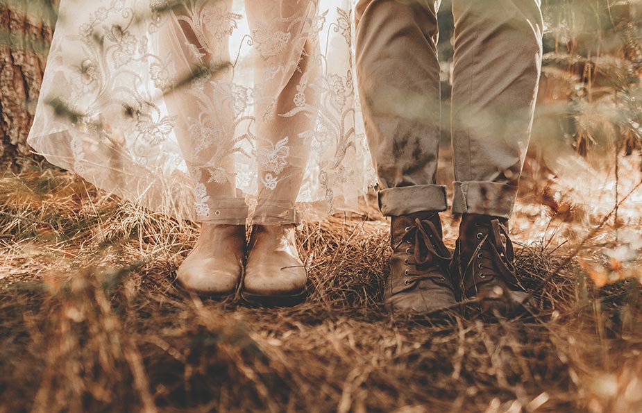 Hochzeitsmotto Paar Schuhe